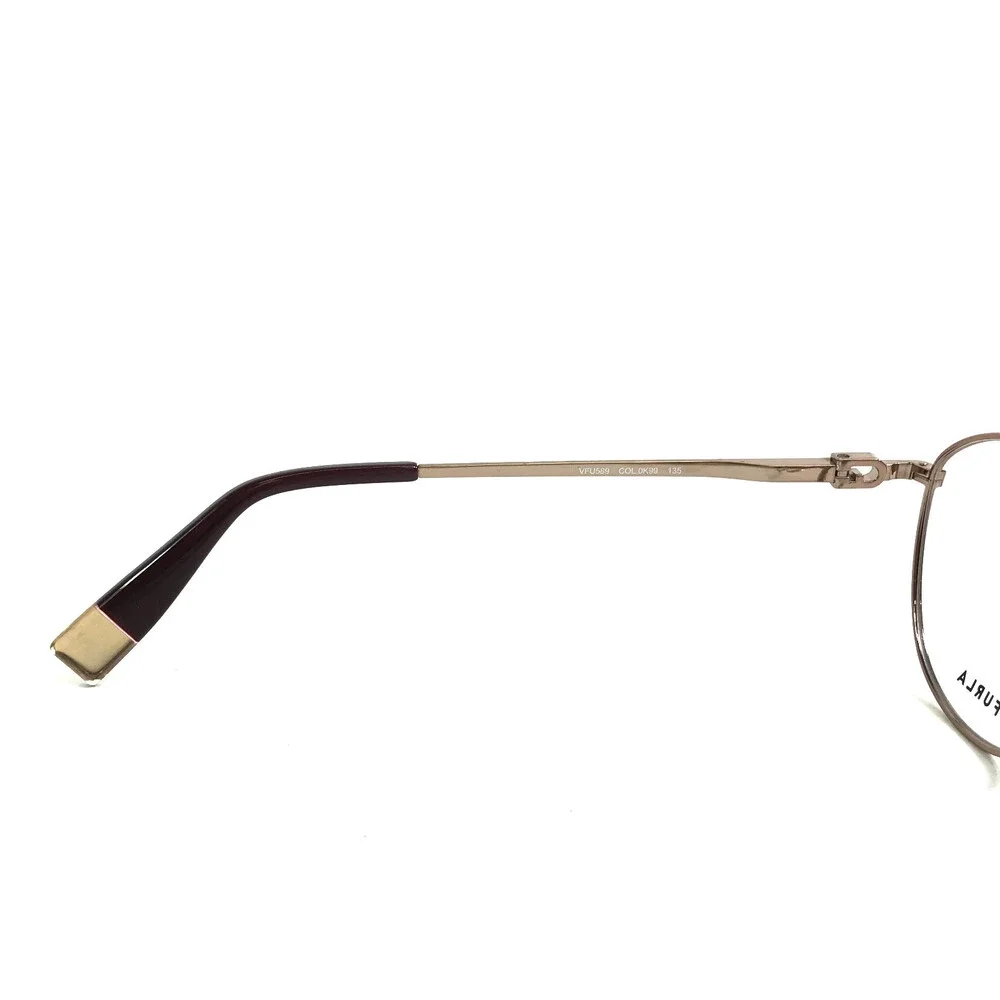 Furla Eyeglasses Frames VFU589 COL.0K99 Burgundy Red Pink Rose Gold 50-19-135